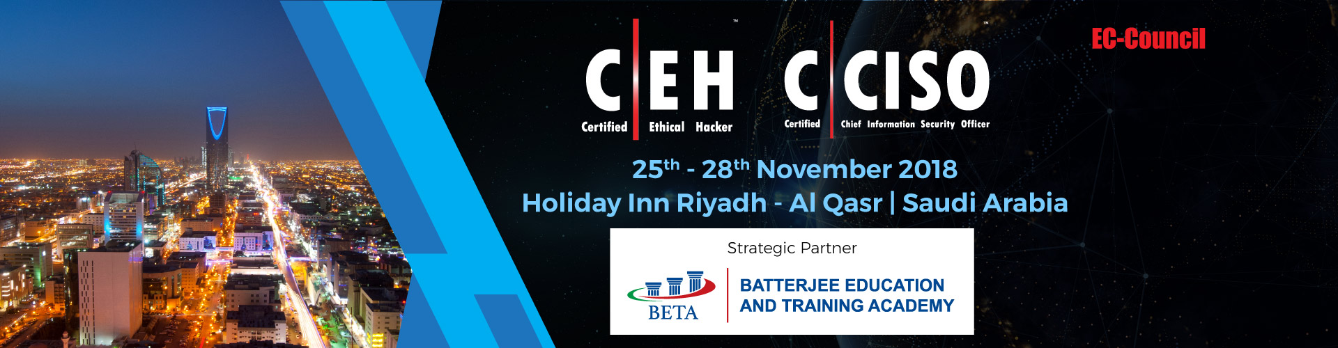 Trainings 2018 LI Profile Banner Riyadh - EC-Council Live Classroom Training Programs Saudi Arabia Region